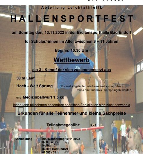 Hallensportfest 2022 in Bad Endorf