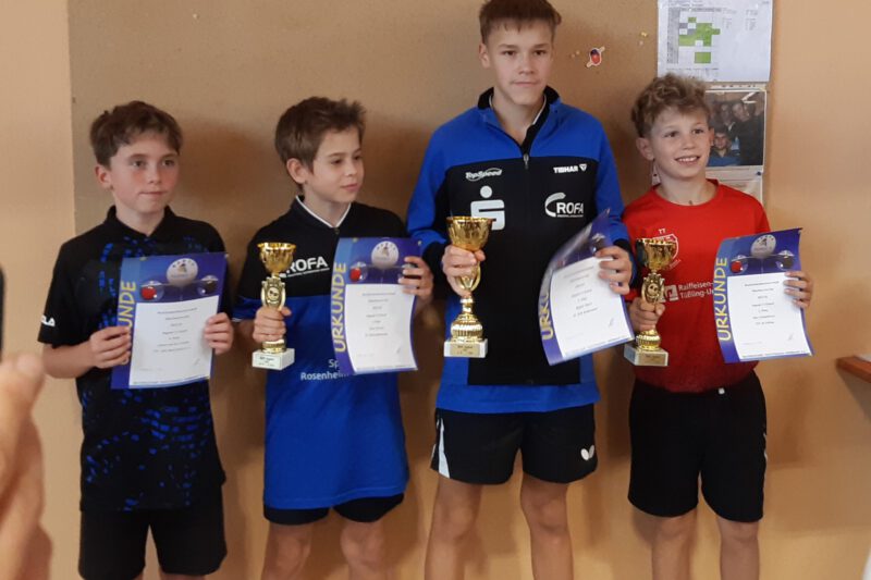 Siegerehrung Bezirksmeisterschaft